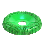  Disc slefuire 4”X 7/8 (101,6mm X 22,23 mm)  fata rotunda tor - aspru, image 1 
