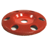  Disc slefuire 4”X 7/8(101,6mm X 22,23 mm)  fata plata cu gauri - mediu, image 1 