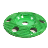  Disc s 4”X 7/8 (101,6mm X 22,23 mm)  fata plata cu gauri - aspru, image 1 