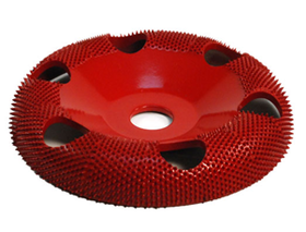  Disc slefuire 4”X 7/8 (101,6mm X 22,23 mm) fata rotunda tor cu gauri - mediu, image 1 